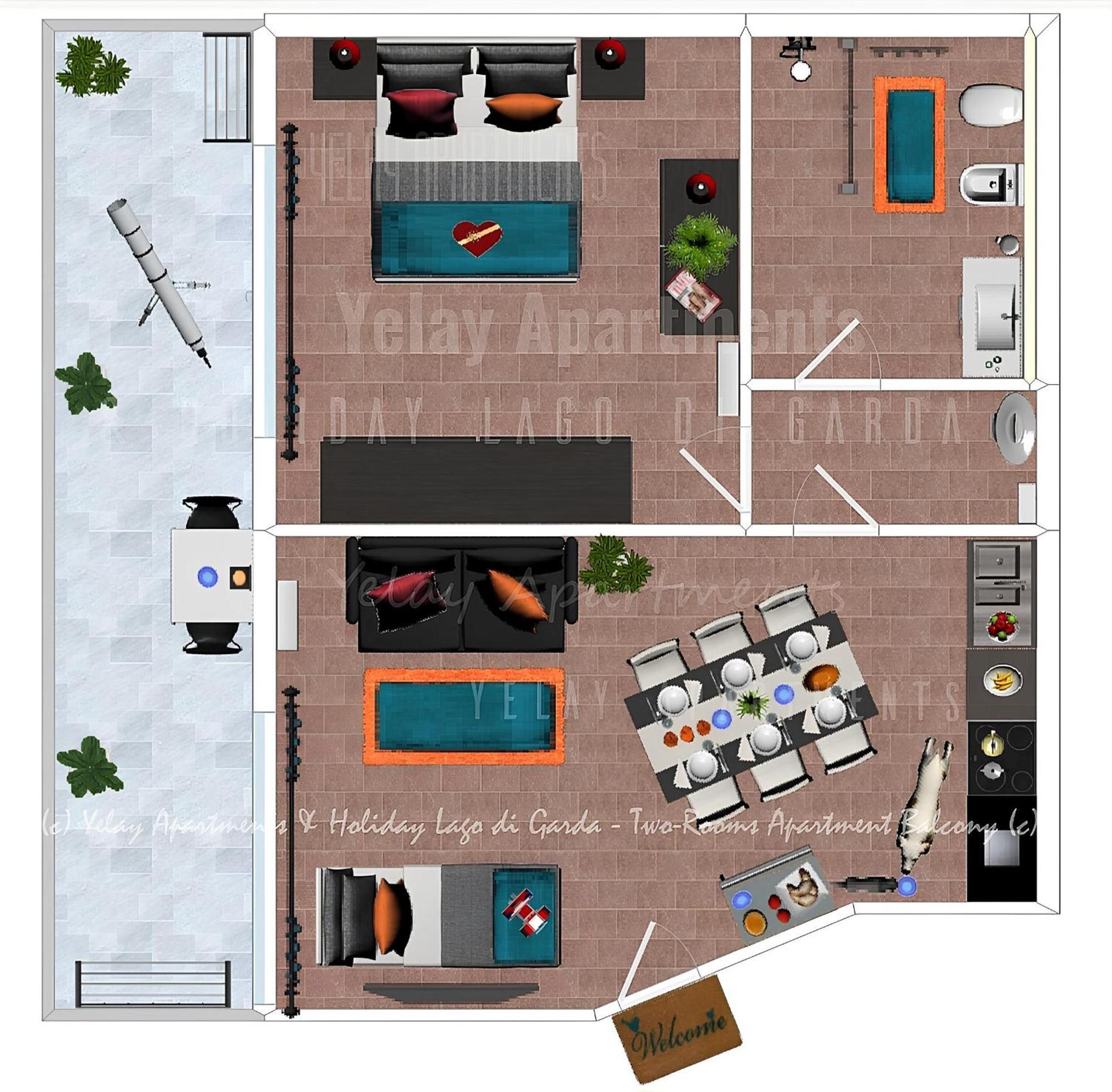 Yelay Apartments&Holiday Lago di Garda Raffa Esterno foto